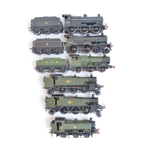 42 - Six kitbuilt white metal and brass OO gauge steam locomotive models, all with boxes