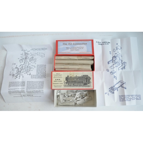 43 - Eight unbuilt boxed OO gauge white metal and brass steam locomotive model kits from The Kit Connecti... 