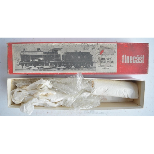 44 - Seven unbuilt OO gauge white metal and brass steam locomotive models from The Kit Connection, Wills ... 