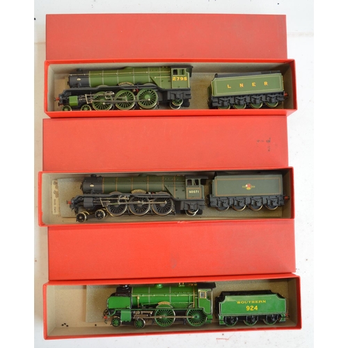 49 - Three kitbuilt white metal and brass OO gauge electric steam locomotive models with boxes