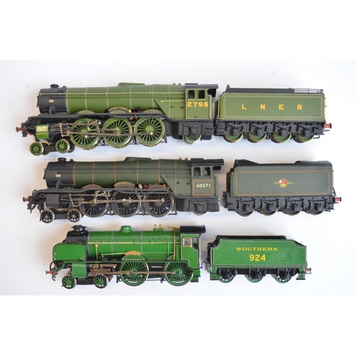 49 - Three kitbuilt white metal and brass OO gauge electric steam locomotive models with boxes