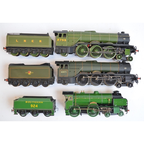 49 - Three kitbuilt white metal and brass OO gauge electric steam locomotive models with boxes