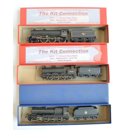 51 - Three kitbuilt white metal and brass OO gauge electric steam locomotive models with boxes