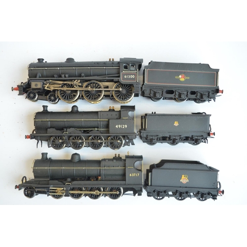 51 - Three kitbuilt white metal and brass OO gauge electric steam locomotive models with boxes