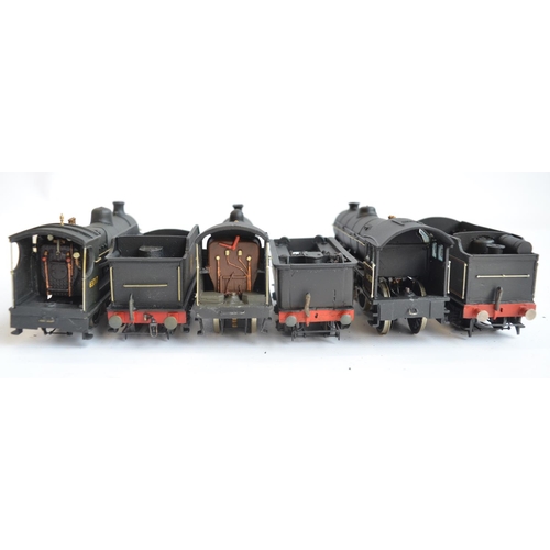 51 - Three kitbuilt white metal and brass OO gauge electric steam locomotive models with boxes