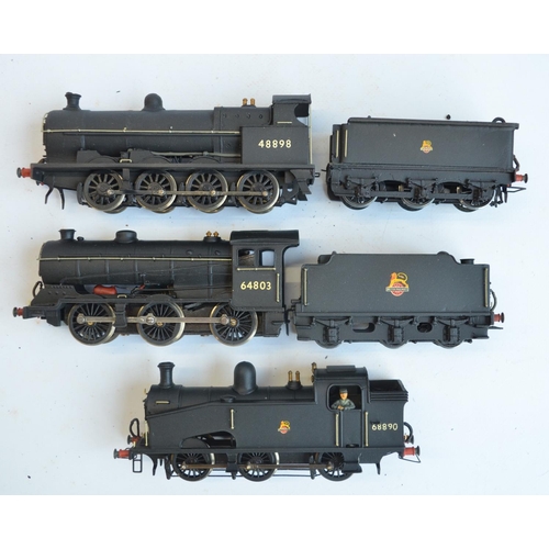 52 - Three kitbuilt white metal and brass OO gauge electric steam locomotive models with boxes