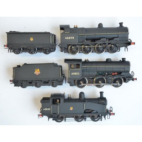 52 - Three kitbuilt white metal and brass OO gauge electric steam locomotive models with boxes