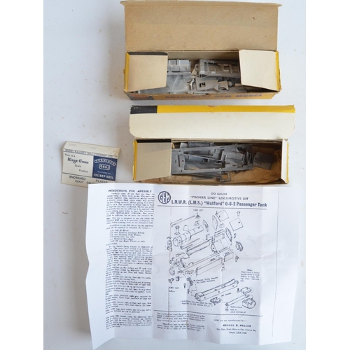 54 - Collection of unbuilt OO gauge white metal and brass steam locomotive kits and parts from McGowan Mo... 