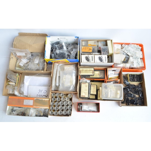 58 - Extensive collection of spare OO gauge railway model kit parts, spares and accessories to include Ga... 