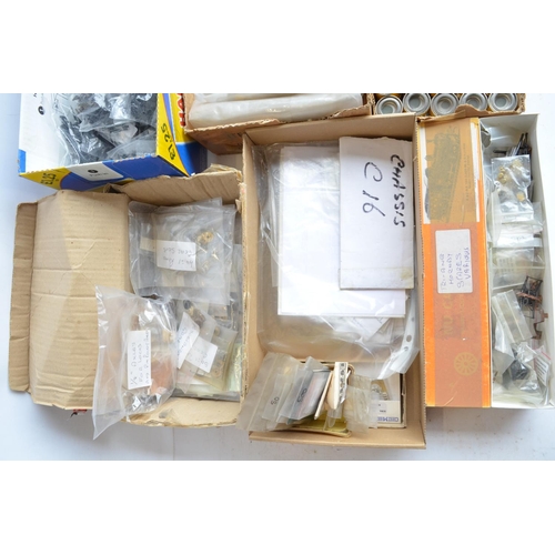 58 - Extensive collection of spare OO gauge railway model kit parts, spares and accessories to include Ga... 