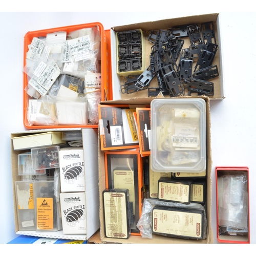 58 - Extensive collection of spare OO gauge railway model kit parts, spares and accessories to include Ga... 