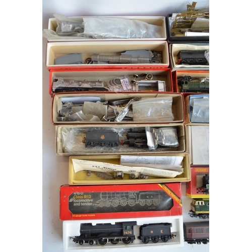 59 - Collection of generally partially built OO gauge white metal and brass steam locomotive kits (mostly... 