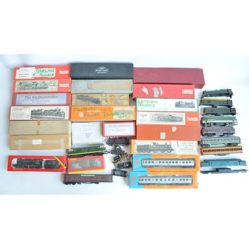 59 - Collection of generally partially built OO gauge white metal and brass steam locomotive kits (mostly... 