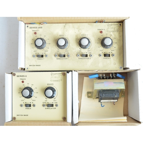 61 - Collection of previously used Gaugemaster track controllers, type T1 and T2 traansformers, large qua... 