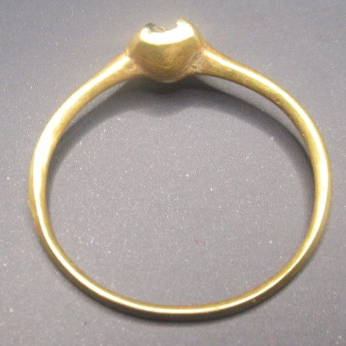 203 - An incomplete gold finger ring of medieval date, c.AD 1200 - 1300. and a cut down Masonic ring

Prov... 