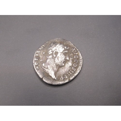 208 - A silver Roman denarius of Hadrian (AD 117-138), dating to the period AD 130–133 (Reece Period 6). N... 