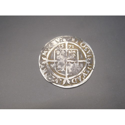 210 - A silver post-medieval sixpence of Elizabeth I (AD 1558 – 1603) dating to the period AD 1571. Second... 