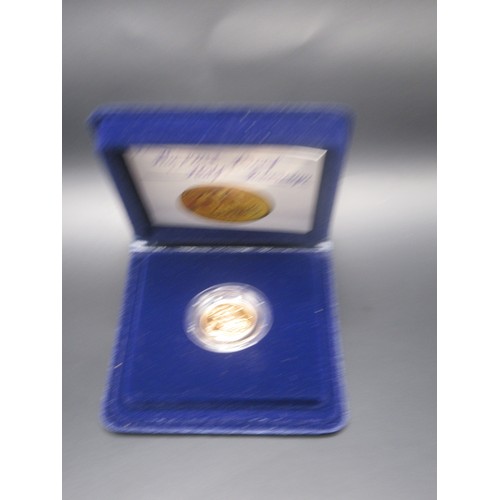 212 - 1982 Proof Half-Sovereign, in leather case and encapsulated