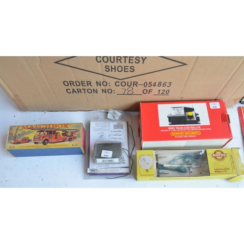 68 - Collection of mostly used OO gauge model railways scenic accessories, a Duette power controller, tre... 