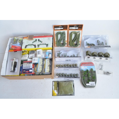 69 - Collection of mostly as new/sealed OO/HO, O and N gauge suitable scenic accessories, various manufac... 