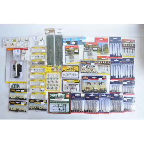 69 - Collection of mostly as new/sealed OO/HO, O and N gauge suitable scenic accessories, various manufac... 