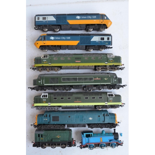 70 - Collection of unboxed previously run OO gauge railway models including electric locomotives with Hor... 