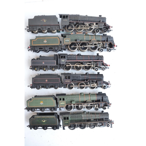 71 - Collection of fourteen unboxed previously run OO gauge electric steam train models from Hornby, Main... 