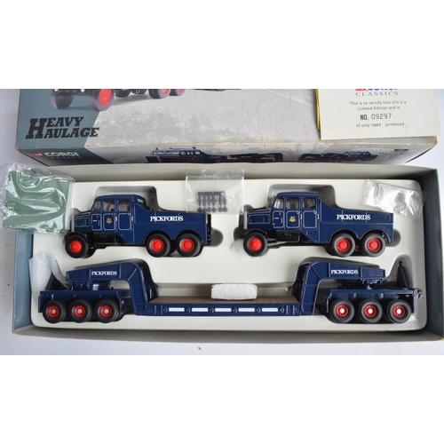 78 - Four boxed 1/50 scale limited edition diecast Heavy Haulage series models from Corgi to include 3x l... 