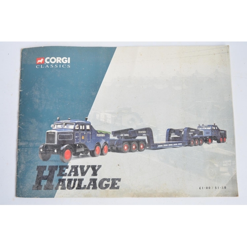 78 - Four boxed 1/50 scale limited edition diecast Heavy Haulage series models from Corgi to include 3x l... 