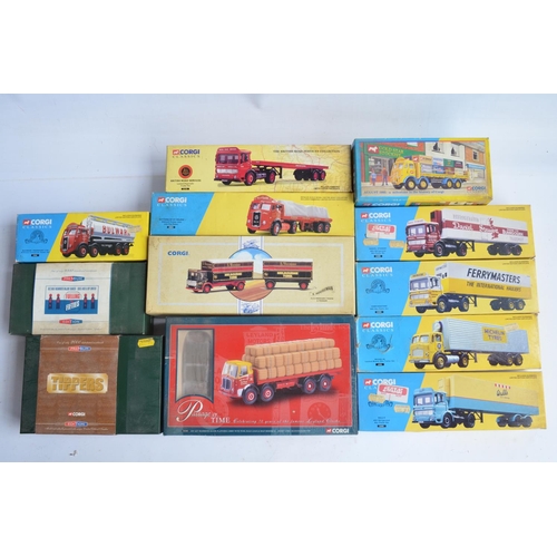 80 - Twelve boxed 1/50 scale limited and Premium edition diecast classics and commercials series truck mo... 