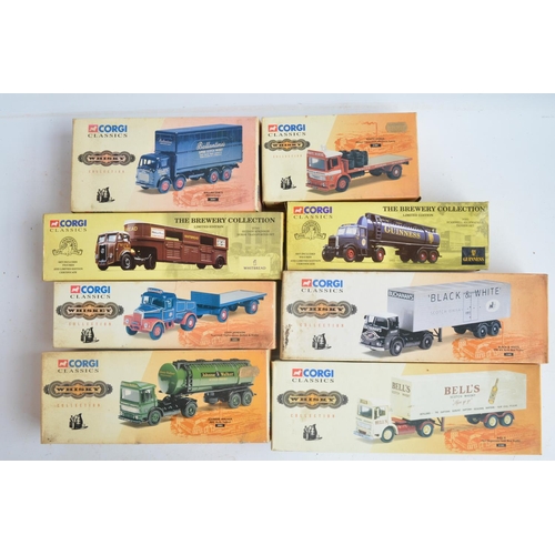 81 - Eight boxed 1/50 scale limited edition diecast Brewery and Whiskey Collection series models from Cor... 