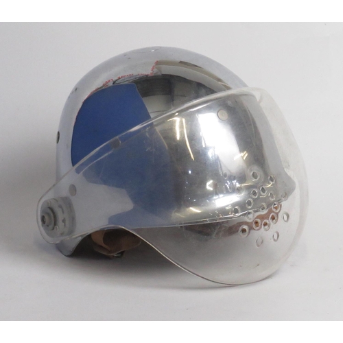 279A - Three eastern European firefighter helmets, including a C1998 Slovakian plastic helmet, a C1980s Yug... 