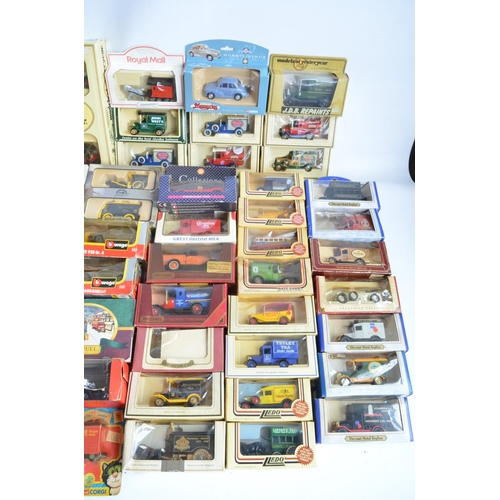 100 - Extensive collection of boxed and unboxed diecast model vehicles from Lledo, Oxford, Corgi etc, qty,... 