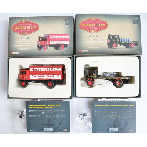 82 - Ten boxed 1/50 scale limited edition diecast Vintage Glory Of Steam series models from Corgi to incl... 