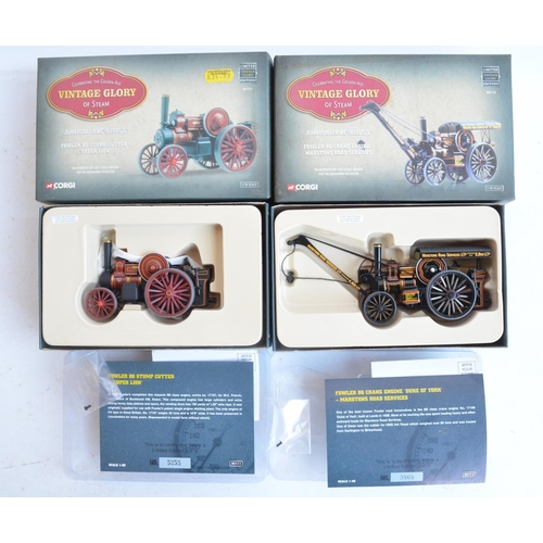 83 - Ten boxed 1/50 scale diecast Vintage Glory Of Steam series models from Corgi (8x limited edition) to... 