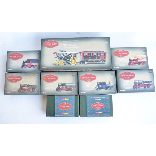 84 - Nine boxed 1/50 scale diecast limited and premium edition Vintage Glory Of Steam series models from ... 