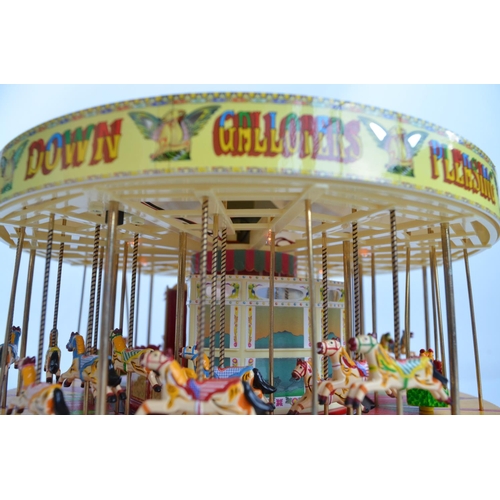 86 - Corgi 1/50 scale limited edition South Down Gallopers fairground carousel model with functioning lig... 