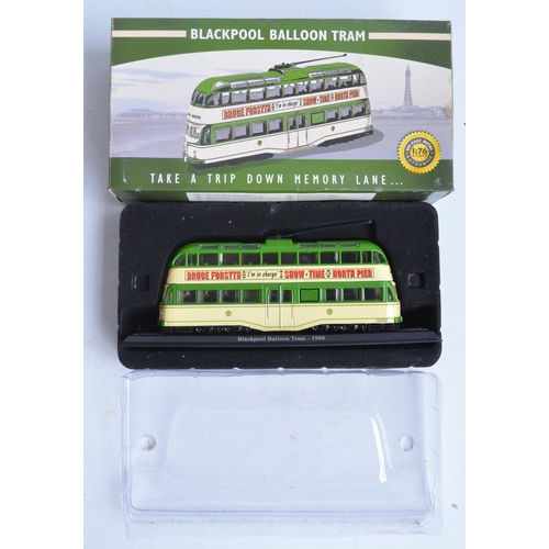 89 - Fifteen boxed Corgi diecast tram models, all appear in at least near mint condition with one excepti... 