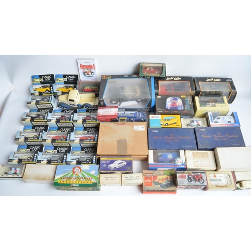 90 - Collection of mostly boxed diecast vehicle models from Corgi, Maisto, Burago, Lledo, Matchbox etc, c... 