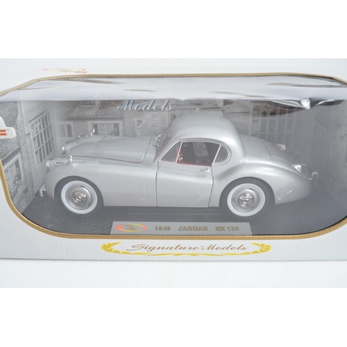 96 - Collection of boxed and unboxed diecast Jaguar model cars to include a boxed Minichamps 1/18 scale J... 