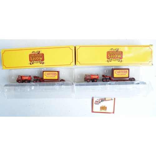 98 - Collection of boxed diecast vehicle and truck models from Corgi and Atlas Editions including Eddie S... 