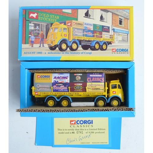 98 - Collection of boxed diecast vehicle and truck models from Corgi and Atlas Editions including Eddie S... 