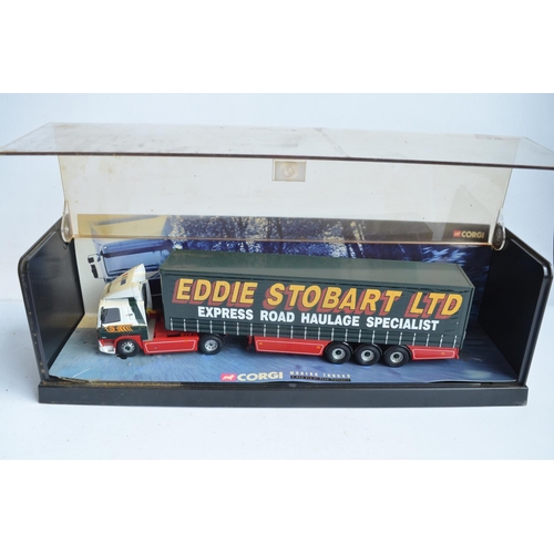 98 - Collection of boxed diecast vehicle and truck models from Corgi and Atlas Editions including Eddie S... 