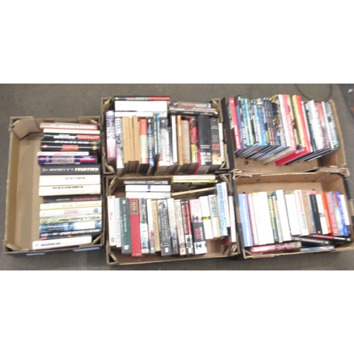 260 - Mixed collection of Military & History related books in 5 boxes