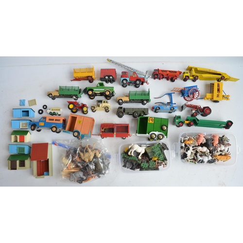 109 - Collection of model vehicles  to include vintage examples from Corgi, Dinky etc, also 1/32 Britain's... 