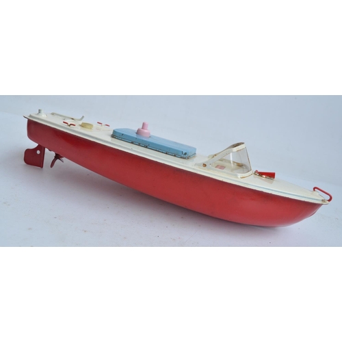 110 - Vintage Sutcliffe Models Merlin battery powered speedboat model, a Matchbox Steer-n-go set (incomple... 