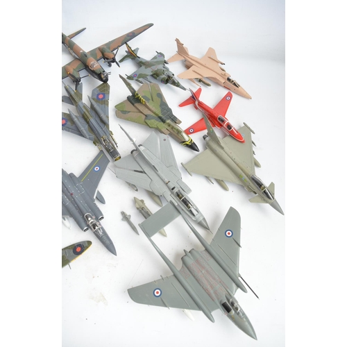 112 - Collection of previously displayed model aircraft from Corgi, Amer etc, all A/F, most with damage fo... 