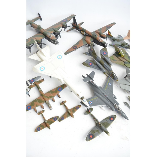 112 - Collection of previously displayed model aircraft from Corgi, Amer etc, all A/F, most with damage fo... 