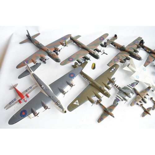 112 - Collection of previously displayed model aircraft from Corgi, Amer etc, all A/F, most with damage fo... 