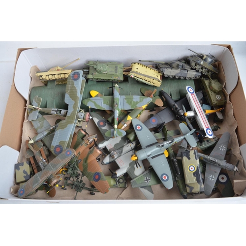 112 - Collection of previously displayed model aircraft from Corgi, Amer etc, all A/F, most with damage fo... 